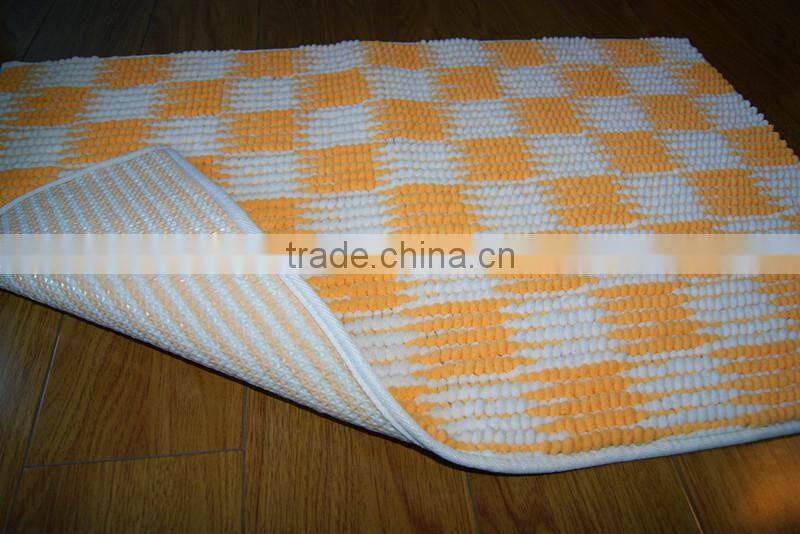 100 polyester anti-slip mini bath mat