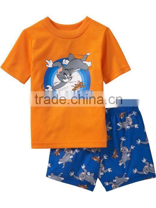 2014 Hot Sale Cute Children Pajamas Cotton Pajamas