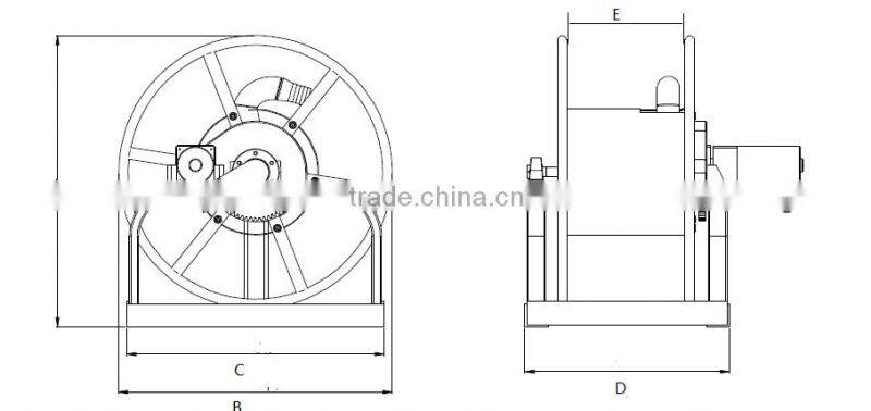 1 Inch Retractable Manual Water Hose Reel