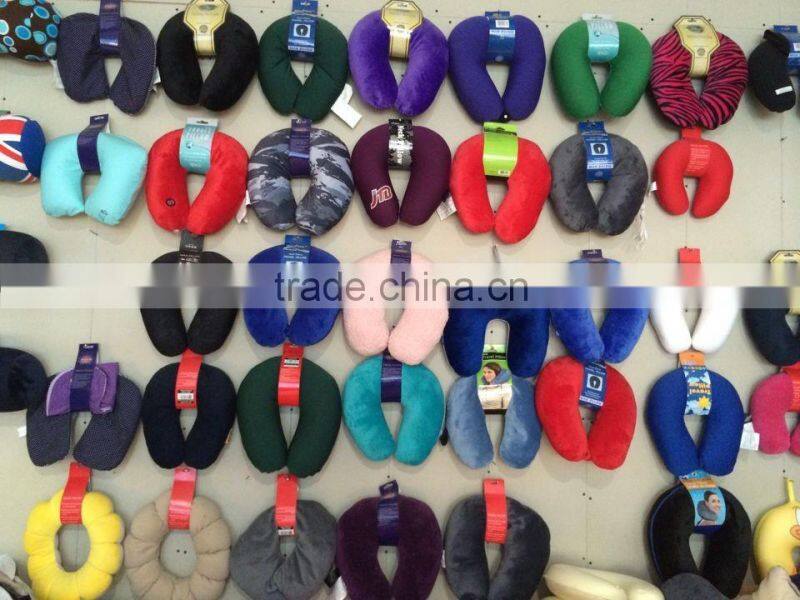 High quality cartoon design travel 3d polyester cheap bead pillow