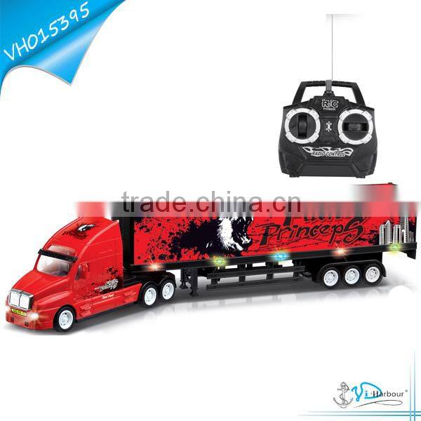 High Quality 4 Channel RC Container Truck with Music and Light