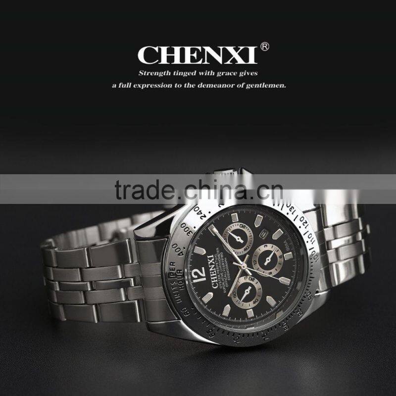 2016 Christmas Gift luxury Watch Brands Wholesale China Watch Mens Stainless Steel Quartz watch