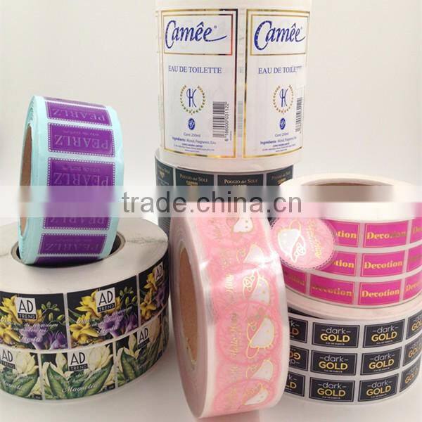 full color printing sticker round paper label