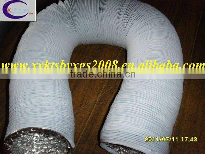 Reinforced aluminum pvc air duct drying applications