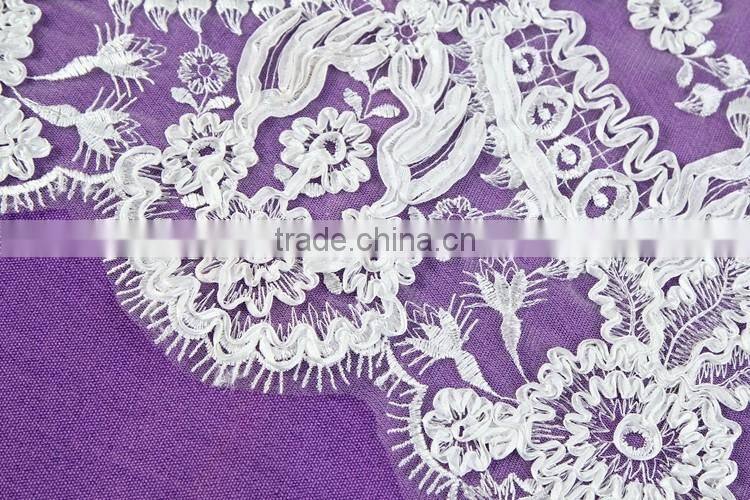 new product cheap embriodered guipure lace tricot underwear fabric garment accessories machine