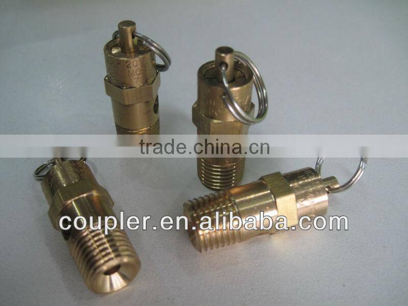 Brass boiler safety valve for air compressor