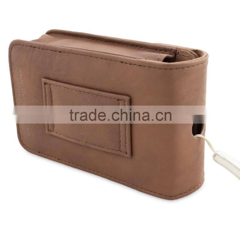 Top Grade New Travel Protective Brown PU Leather Camera Case