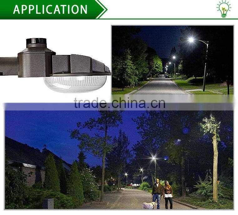 UL DLC 70W 6700lm outdoor LED Dusk to Dawn street light with photocell
