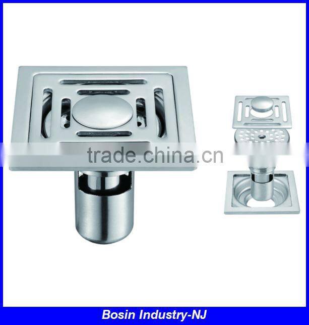 4 inches rectagular stainless steel floor drain grate