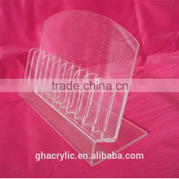 GH-RZ530 Strict request quality clear acrylic make up display stand make up dispaly rack ,top grade acrylic display rack