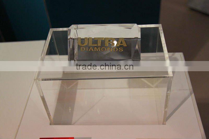 Store and grocery acrylic display shelf