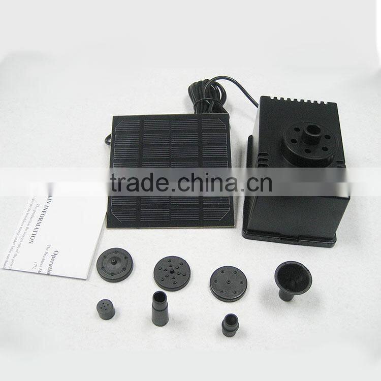 7V 1.5W Low Noise Portable Solar Pond Pump