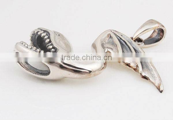 Abstract "Wings Whale" 925 Sterling Silver Pendant for Wholesale, Eco Standard