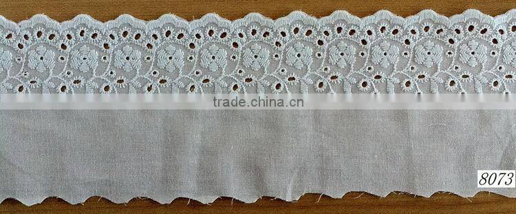 2015 china top one double side cotton lace