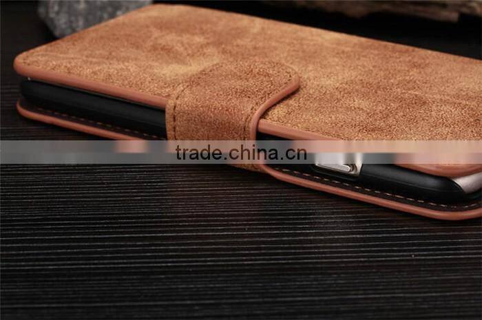 2016 magnetic flip wallet retro leather case for iphone 6 6s 4.7