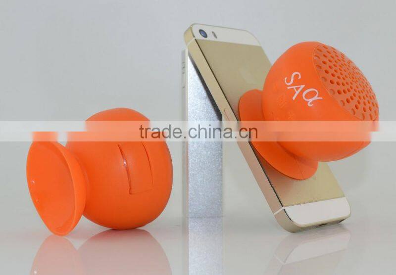 Wholesale Mini Wired Silicon Suction Cup Speaker with Lithium batteries