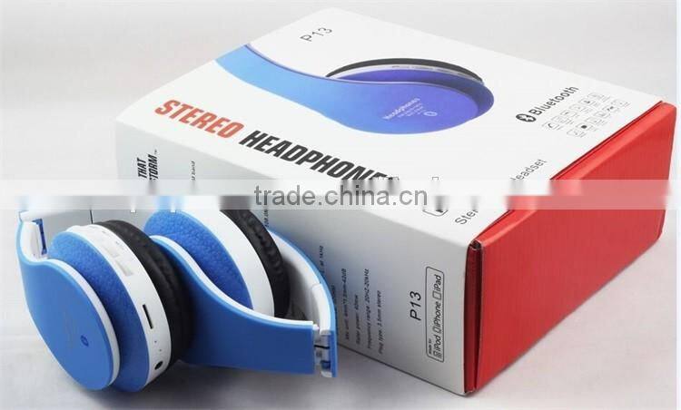 Xmas Gift Handfree Stereo MP3 Bluetooth Cheap Headset Wireless