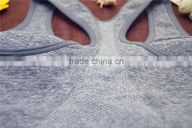 Hot girl sport bra yoga crop tops seamless underwear for women