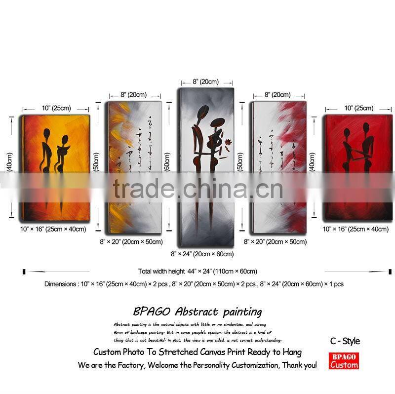 Canvas modern art human abstract paintings