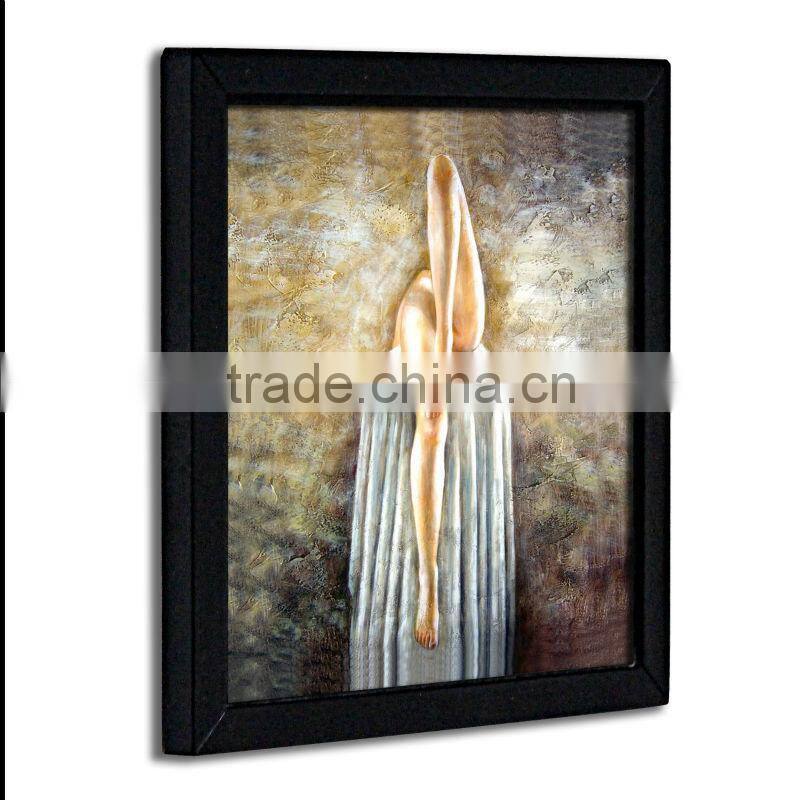 Custom beautiful nude girls vintage wooden plaque