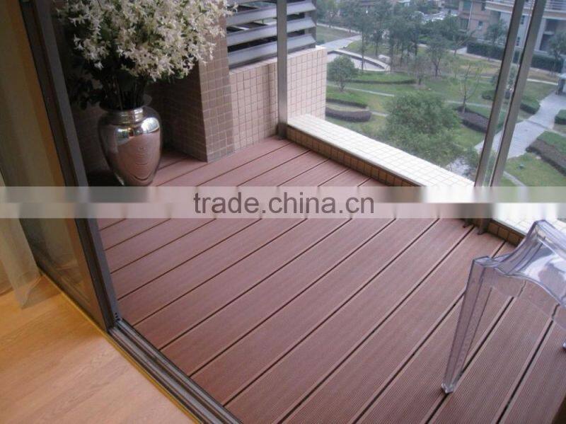 PE plastic composite deck for green garden decoration