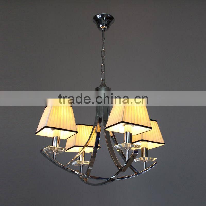 fabric square shade pendant lamp