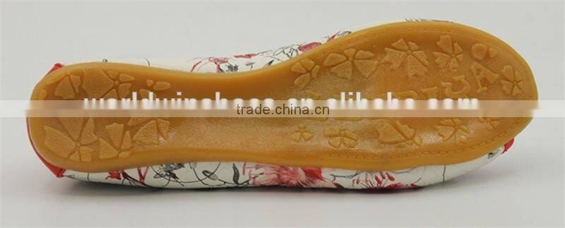 ladies comfortable flat shoe with TPR outsole