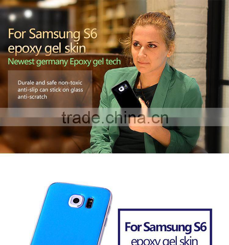 black soild color type mobile phone cover sticker for samsung s6