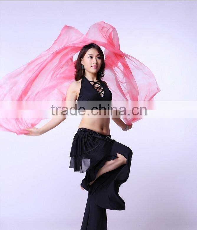 Gradation belly dance veil for lady dancers in performance / practice wear (SJ008)
