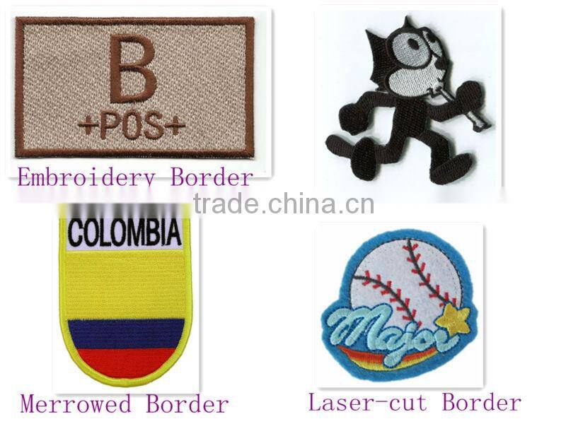 types of flowers applique colored dongguan embroidery