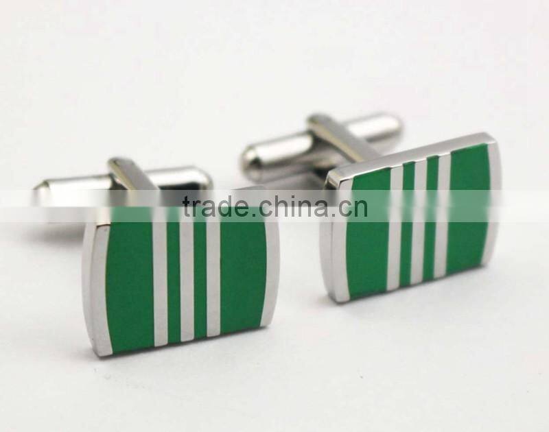 China Manufacturer 2016 Fashion Stainless Steel Shirts Cufflink