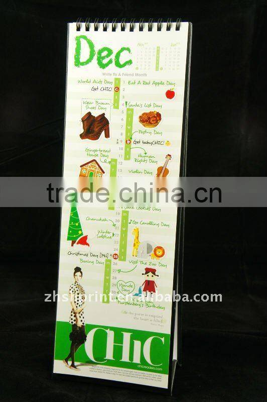 Custom Colorful printing table calendar