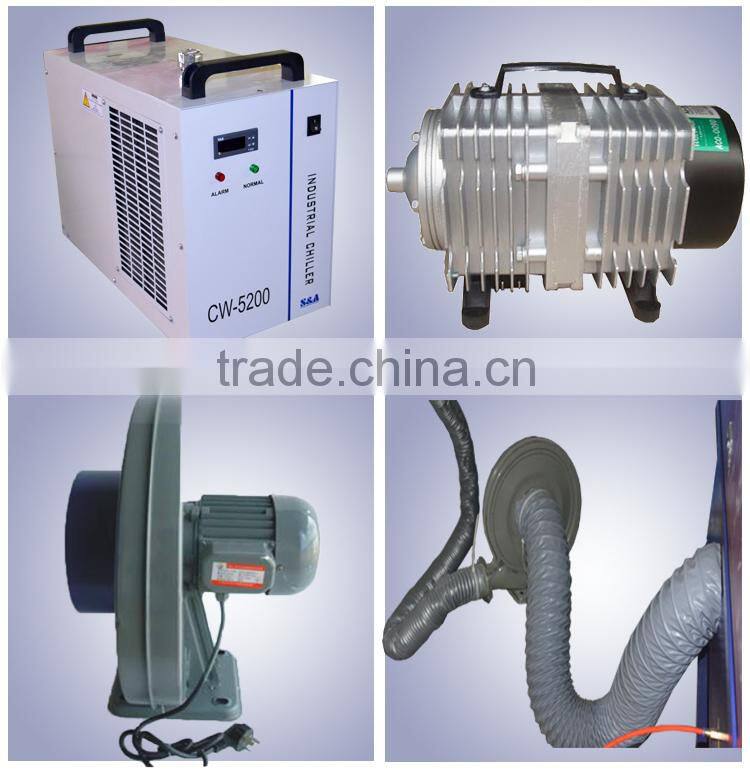 260W 1300*900mm HQ-1390 co2 laser cutting machine for metal and non-metal