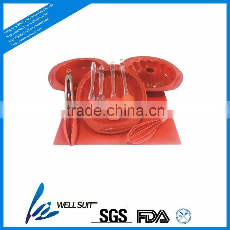 colourful food silicone rubber kitchen utensils