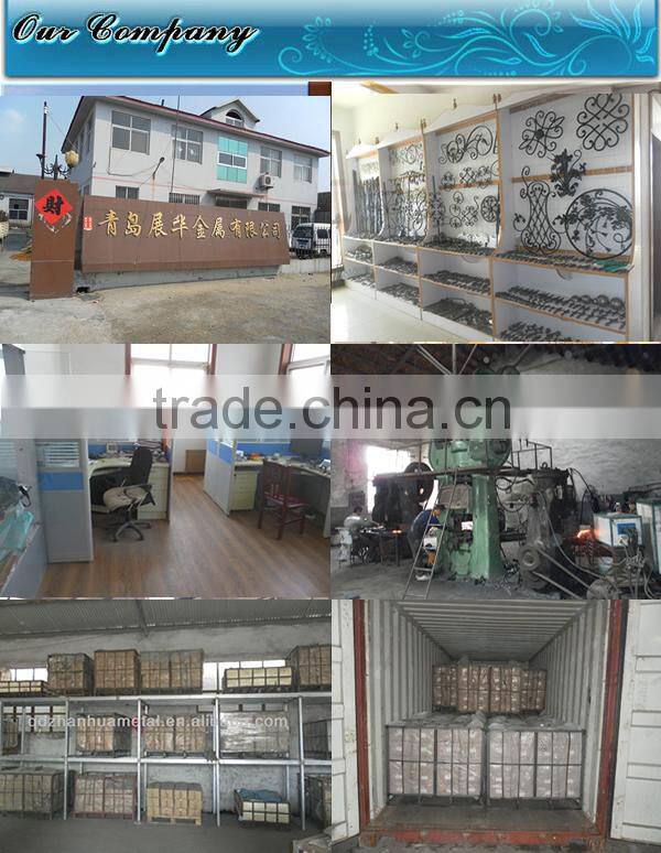 Drop Forged Galvanized Wrought Iron Plates for Fence, Gate Decoration