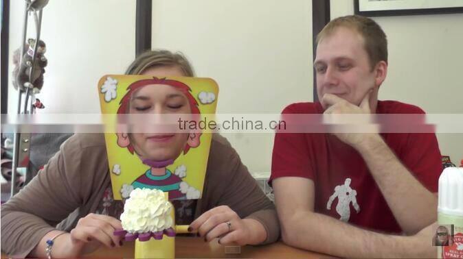 2016 New Rocket Games Pie Face Funny Exciting Plastic Game Toy Running Man Pie Face