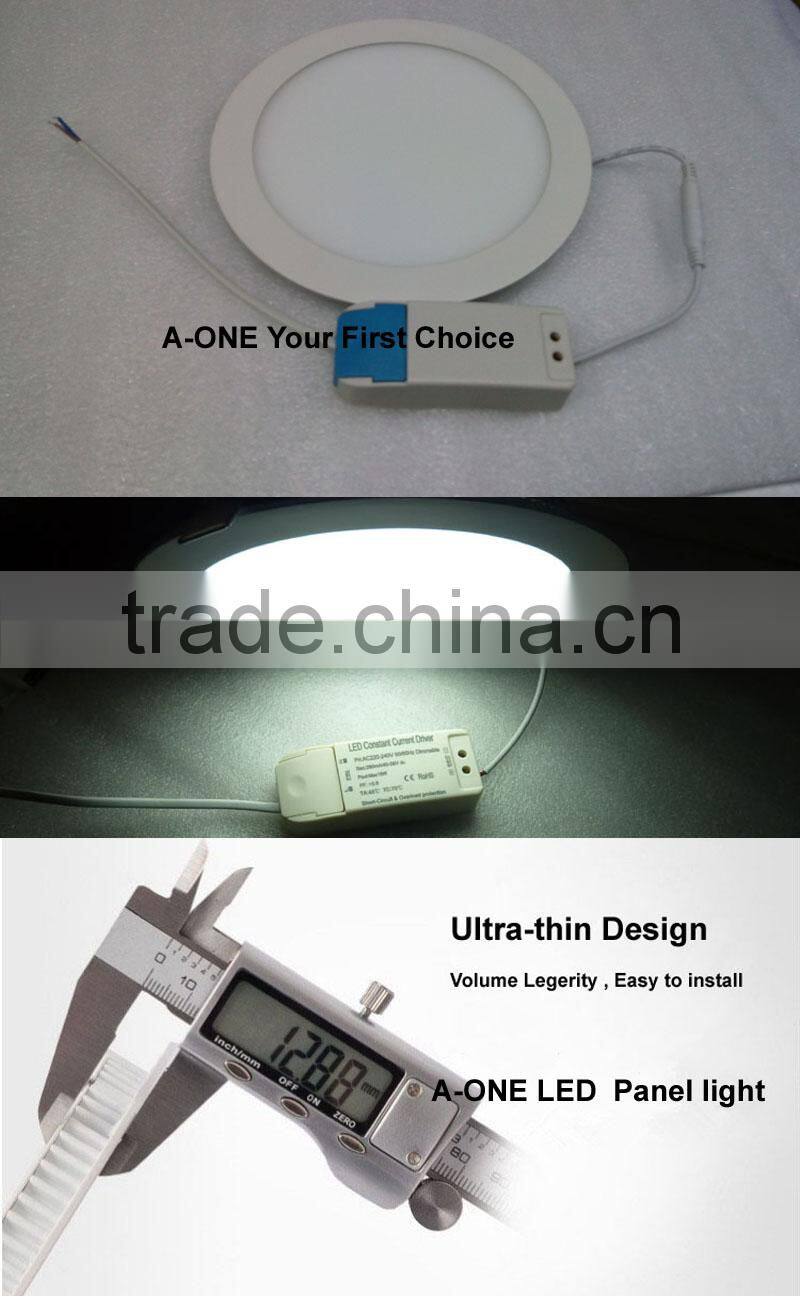 2014 80lm/w wholesale price factory direct sale square round led panel ceiling light