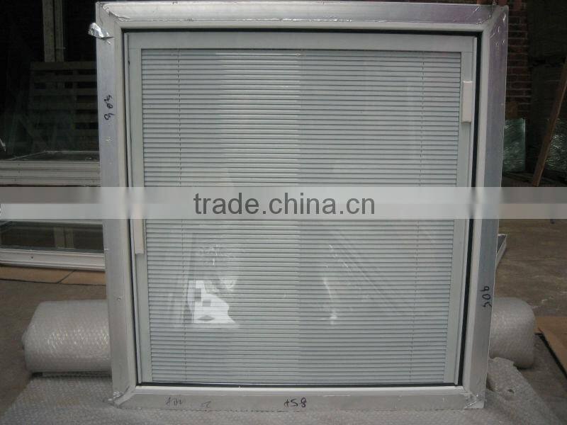 American style pvc windows with built in blind, pvc casement windows