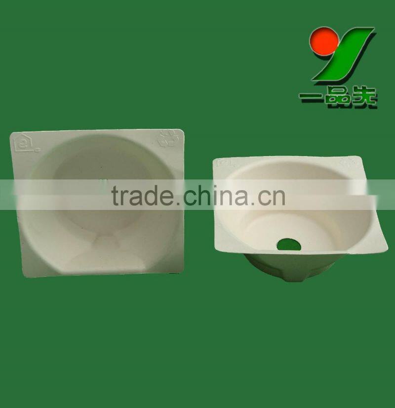 Wholesale Supplier of Environmental friendly Flexible Recyclable Wet Pressing Bagasse Molded Pulp Wine Glass Packaging Boxes