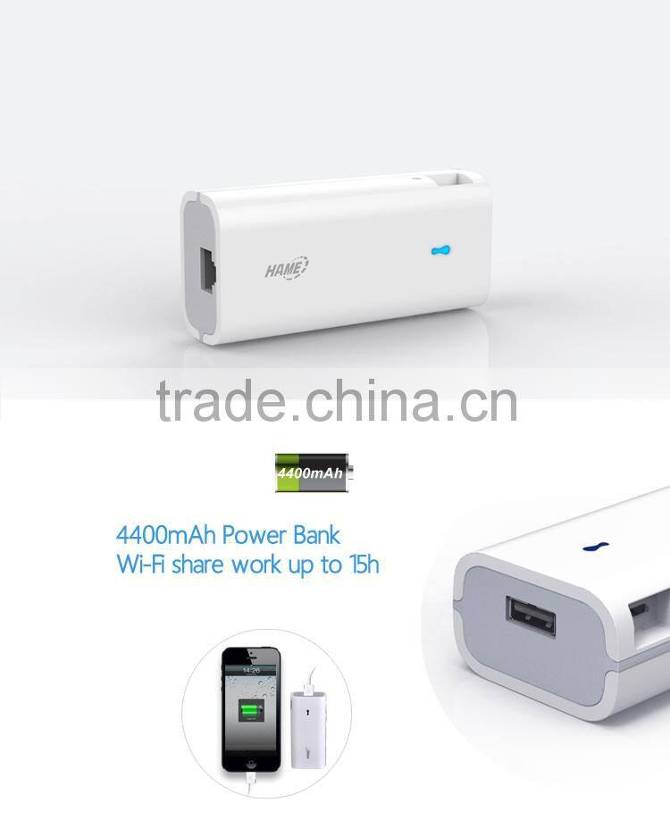 Multi-function portable 3g wifi router with power bank