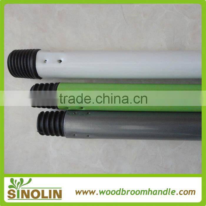 pvc coated broom metal stick , metal broom stick