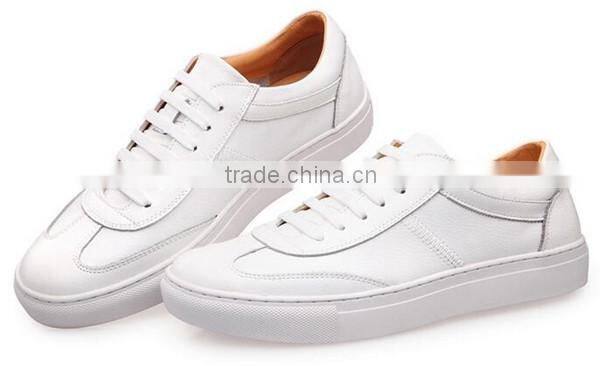 white genuine leather sneakers