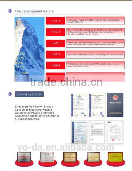 Personality glasses flatbed printer /glass uv flatbed printer with high resolution