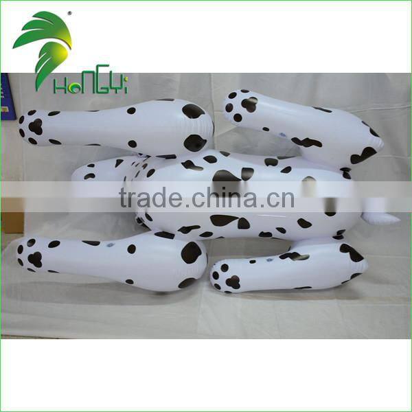 Lovely White Bounce Soft Pool Kid Toy Inflatable Spotted Dog Cartoon Design