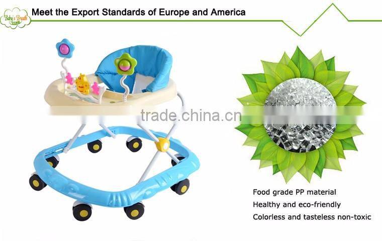BW-42 Factory Sales 360 Universal Mute Wheel Good Quality Car Shaped Baby Walkers in China