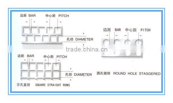 High quality rectangular hole aluminium perforated plate ((ISO9001 CE)