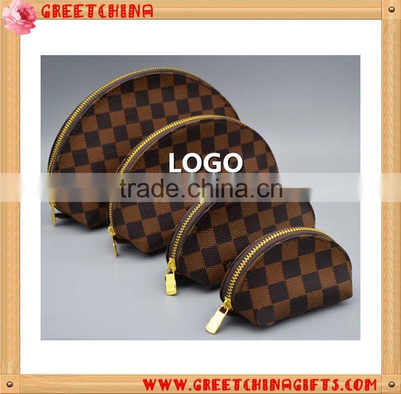 Waterproof 4pcs pu cosmetic zipper bags