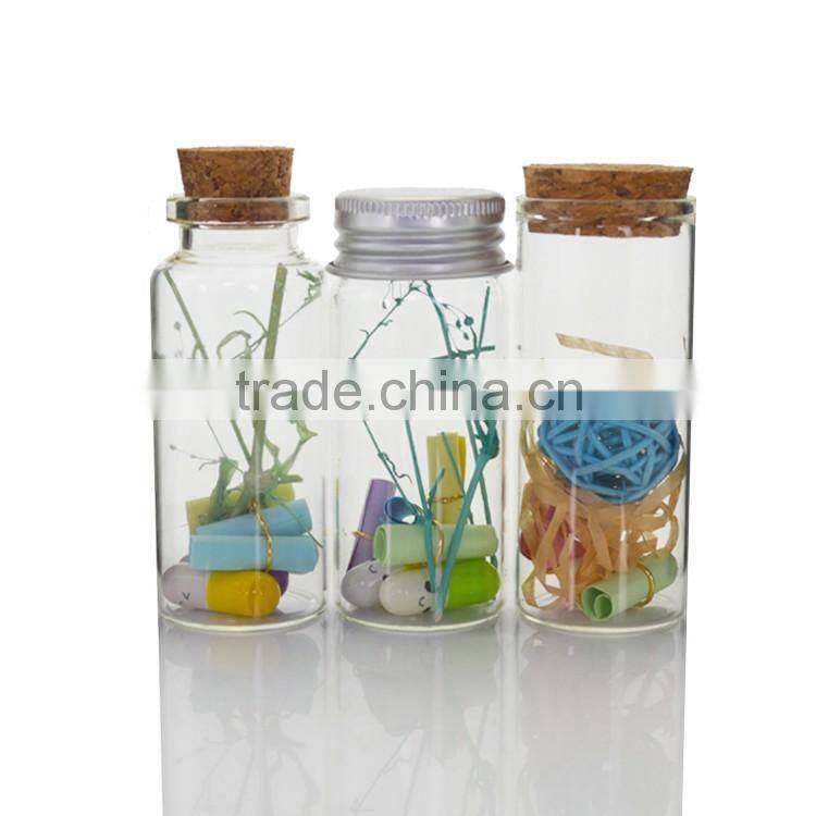 Tiny Clear Glass Jars Bottles with Cork Stoppers for DIY/Arts & Crafts/Projects/Decoration/ Party Favors