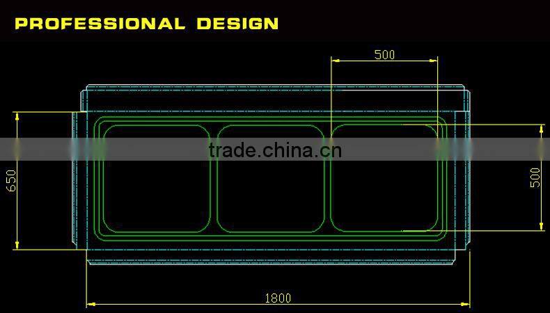 Premium Restaurant Kitchen Sink Bench With Drain Board On The Right (bowl size 500x500x280mm)
