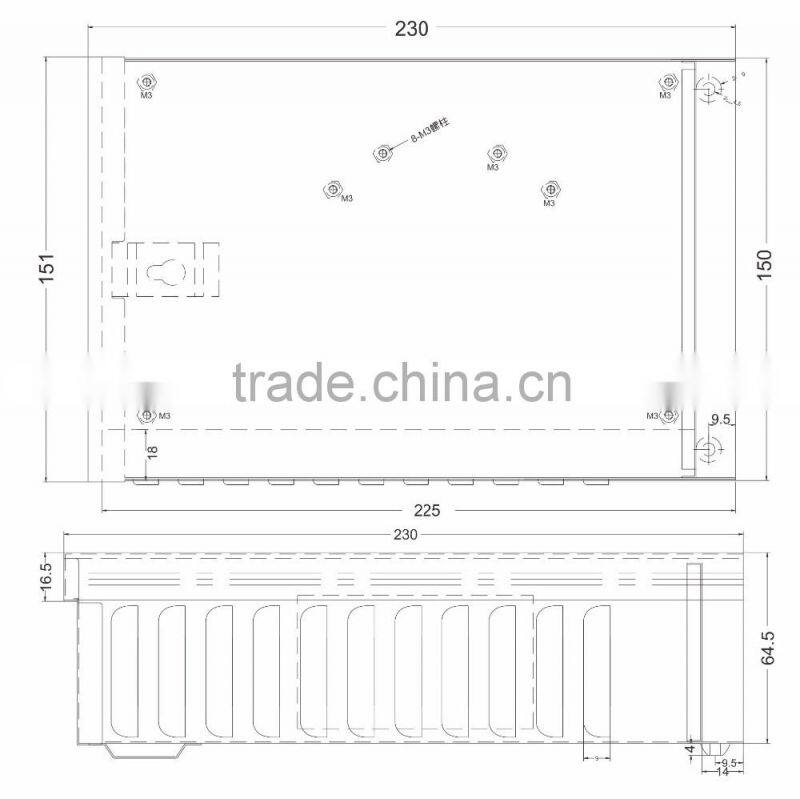 LED switched mode power supply 12v 250w case enclosed waterproof